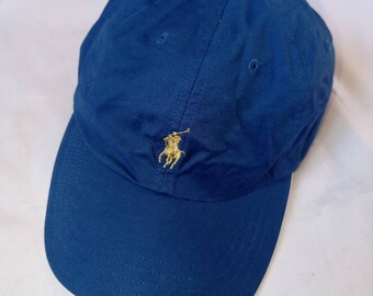 blue polo cap