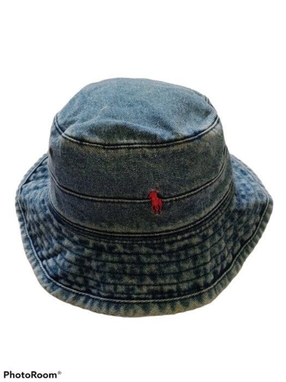 Polo Ralph Lauren Bucket Hat Denim Made In Usa Vin