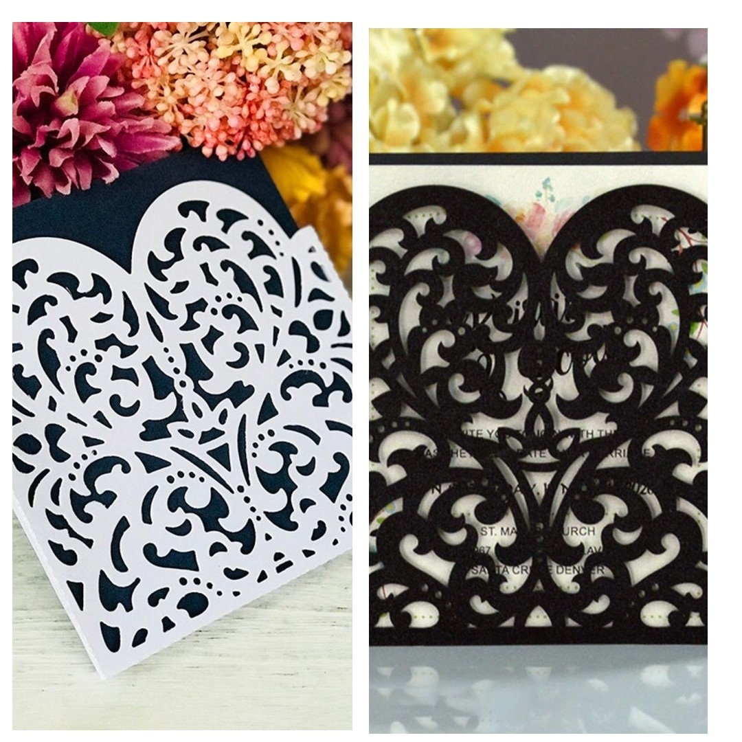 Metal Die Cutting Wedding Invitations - Etsy