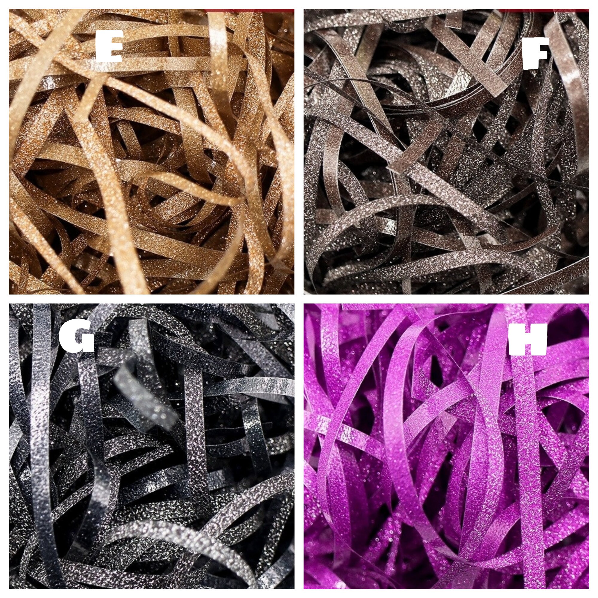 Glitter Shredded Gift Box Fillers Etsy