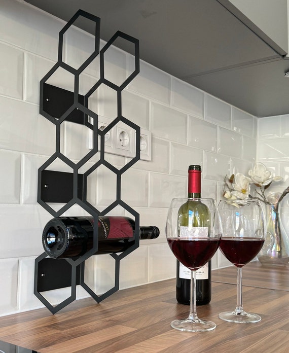 Wine Rack Wall Mount, Wall Wine Holder, Wine Storage Wall, Metal