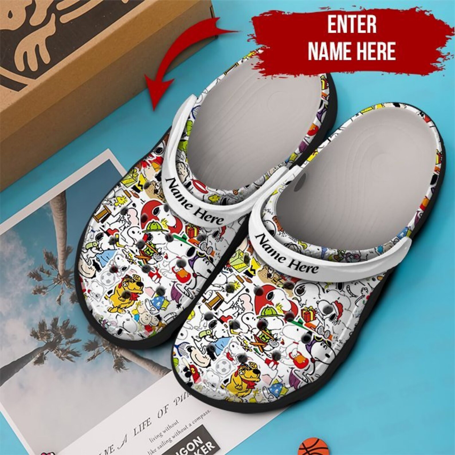 Snoopy Crocs Crocband Clog Crazy about Snoopy Clog Etsy