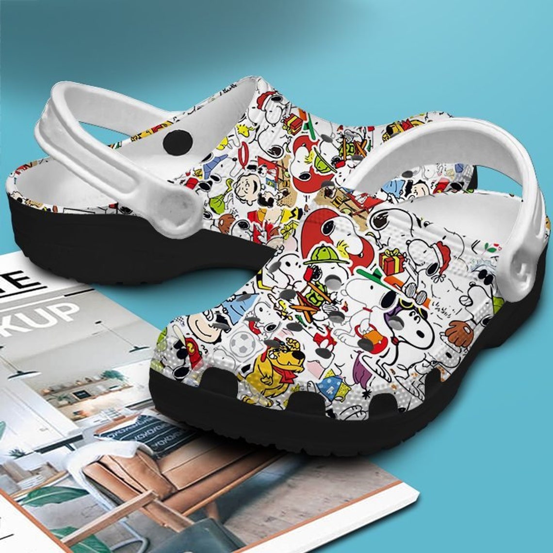 Snoopy Crocs Crocband Clog Crazy about Snoopy Clog Etsy