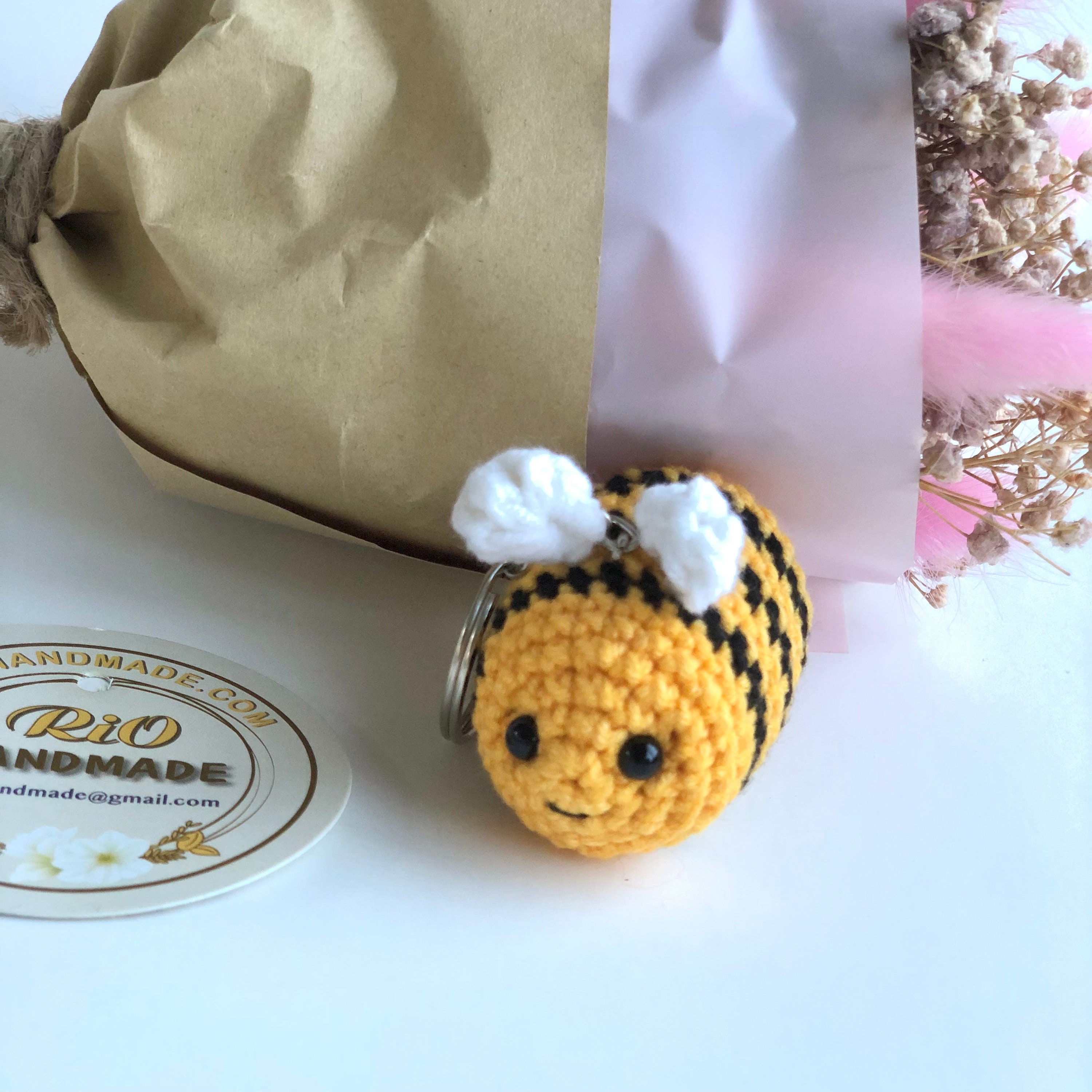 Handmade car rearview mirror charm crochet amigurumi plushie Etsy