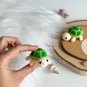 Rio Handmade Turtle Crochet Keychain, Amigurumi Turtle, Cute Gift image 1