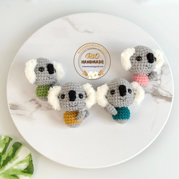 Handmade Koala Crochet Keychain, Cute Koala Keychain, Amigurumi Koala, Cute Gift