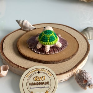 Rio Handmade Turtle Crochet Keychain, Amigurumi Turtle, Cute Gift image 8