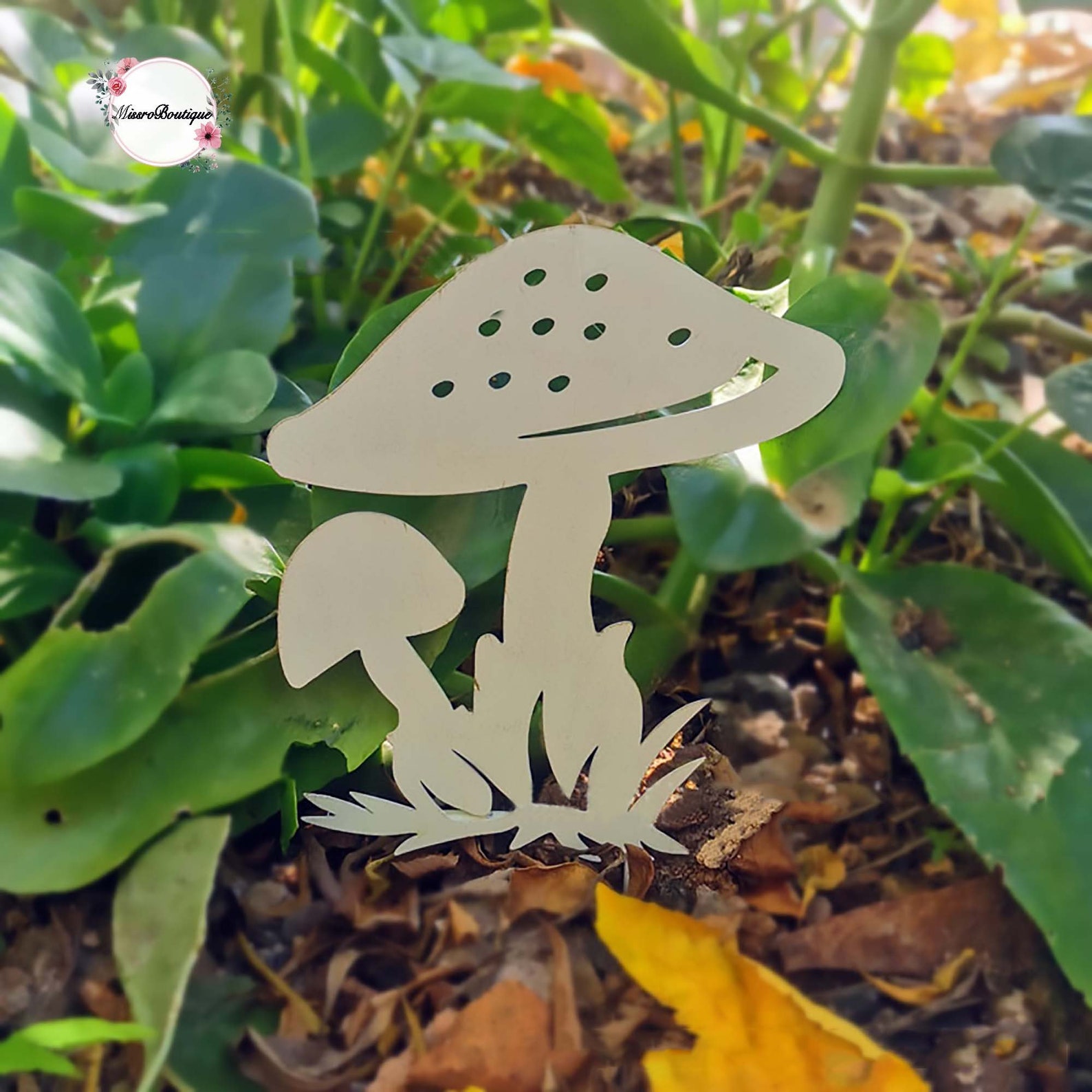 Gardening Mushroom Flower Arrangement DecorationWrought Iron Etsy