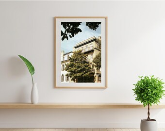 Vintage City Photography Print – Historic Architecture Wall Décor