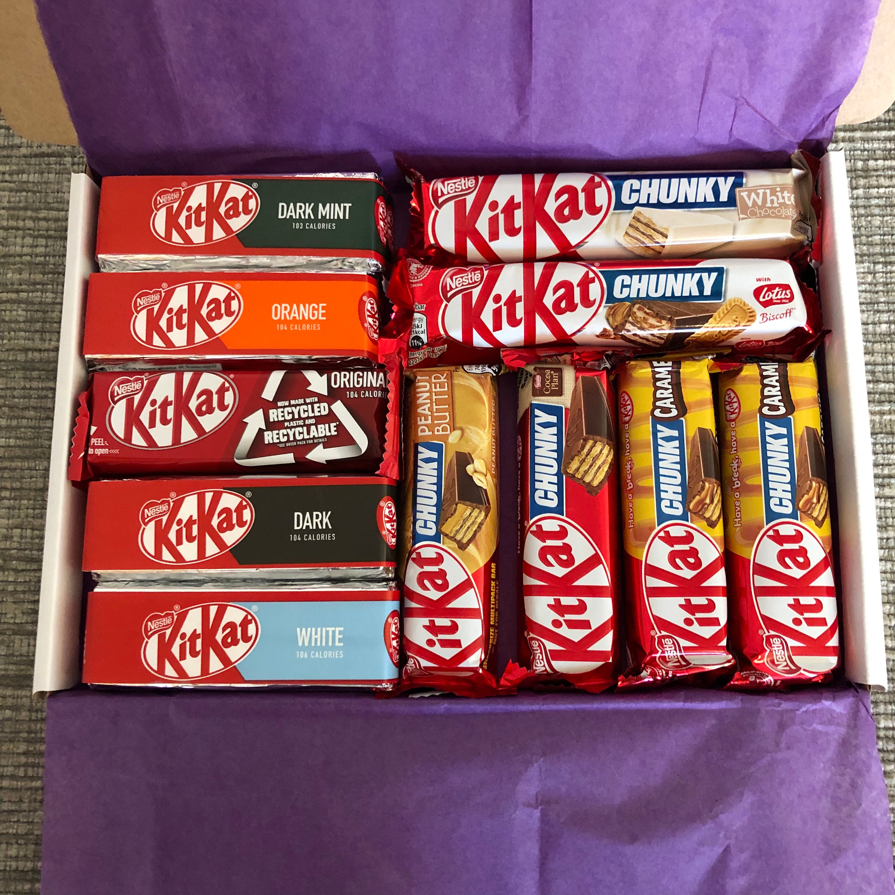 16 Kit Kats.assorted Kit Kat Gift Box Personalised.great Gift for Anyone Who Loves Kit Kats. Etsy