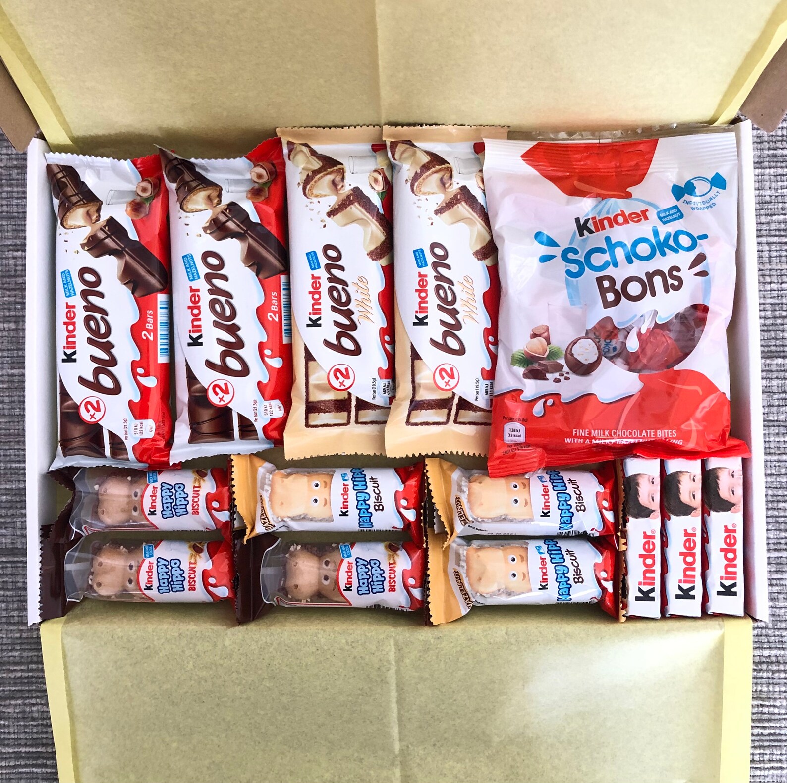 Large Kinder Bueno personalised Gift BoxBirthdaysEaster or Etsy