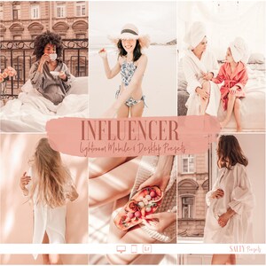 10 Lightroom Mobile Presets -  INFLUENCER, BLOGGER, Instagram Presets, Insta blogger, Aesthetic presets, VSCO, Lifestyle Peach Tone, Fashion