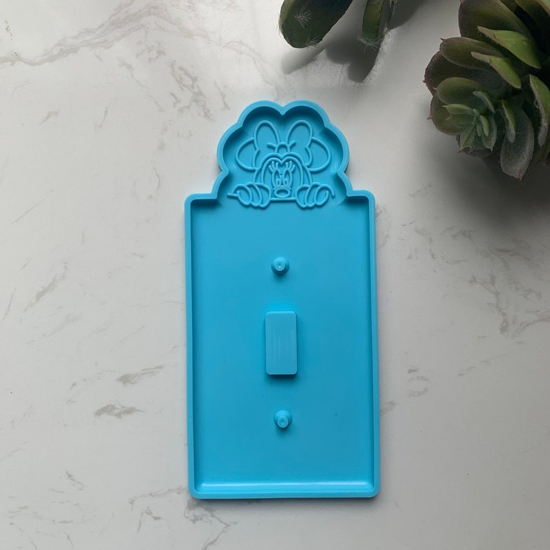 Single Double Outlet Cover Plate Mold Mouse Silicone Molds for Resin Electric Light Switch Cover Mold Plug Cover Mold for Epoxy Resin
