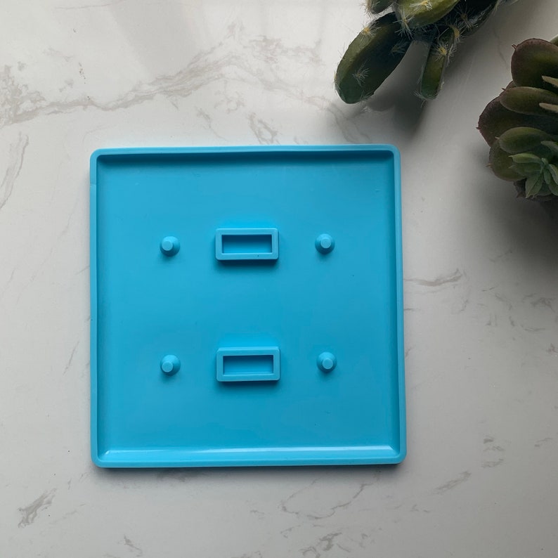 Single Double Outlet Cover Plate Mold Mouse Silicone Molds for Resin Electric Light Switch Cover Mold Plug Cover Mold for Epoxy Resin