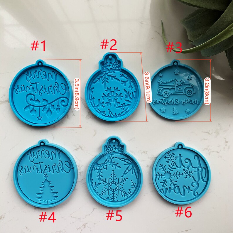 Christmas Ornaments Silicone Mold Merry Christmas Mold Etsy