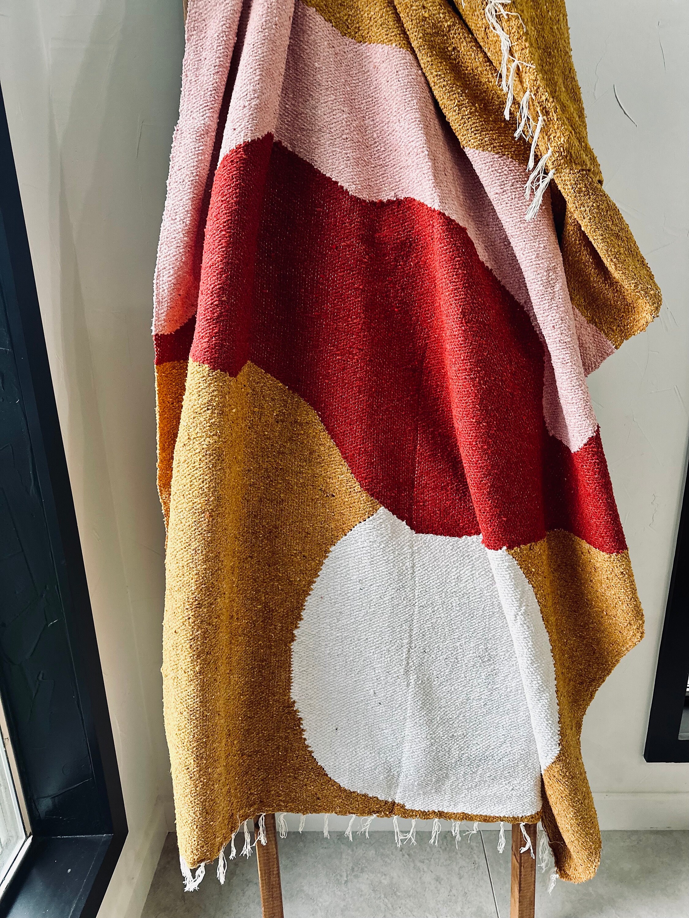 Mexican Cream Blanket Etsy