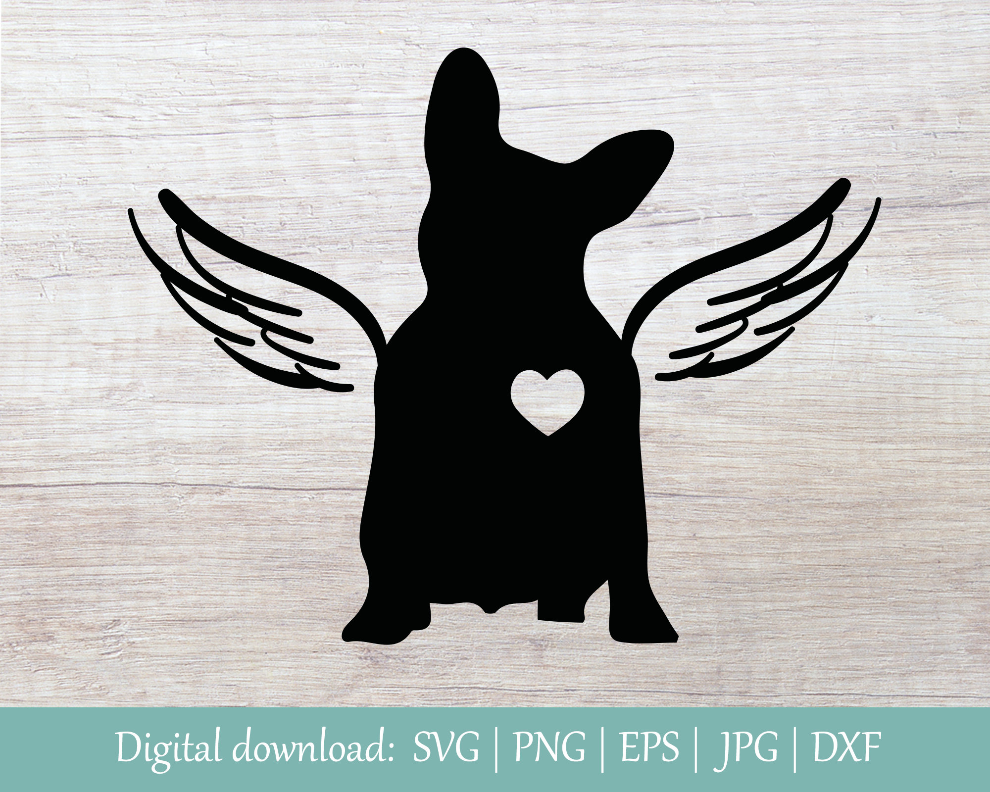 Pet French Bulldog Memorial SVG Angel Wings SVG Dog Loss Svg Dog Svg Pet Loss Svg Dog Memory Svg