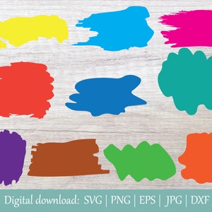 Pinselstrich Bündel handgezeichnet | Pinselstrich SVG Png | Schlüsselanhänger Svg | Splatter svg | Pinsel Svg Png | Hintergrund Svg Clipart