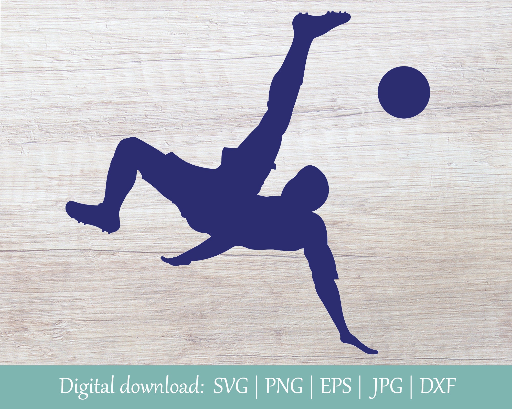 Soccer Player SVG | Bicycle Kick SVG | Soccer Svg | Soccer Player Silhouette Svg | Sport Svg | Soccer Clipart