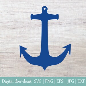 Puede incluir: Una silueta de ancla azul sobre un fondo de madera. El ancla es un símbolo náutico de esperanza y estabilidad.