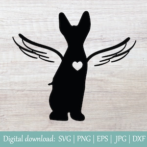 Sphynx Pet Cat Memorial SVG | Angel Wings SVG | Cat Loss Svg | Cat Svg | Pet Loss Svg | Sphynx Svg | Pet Love Svg | Memory of Cat Svg