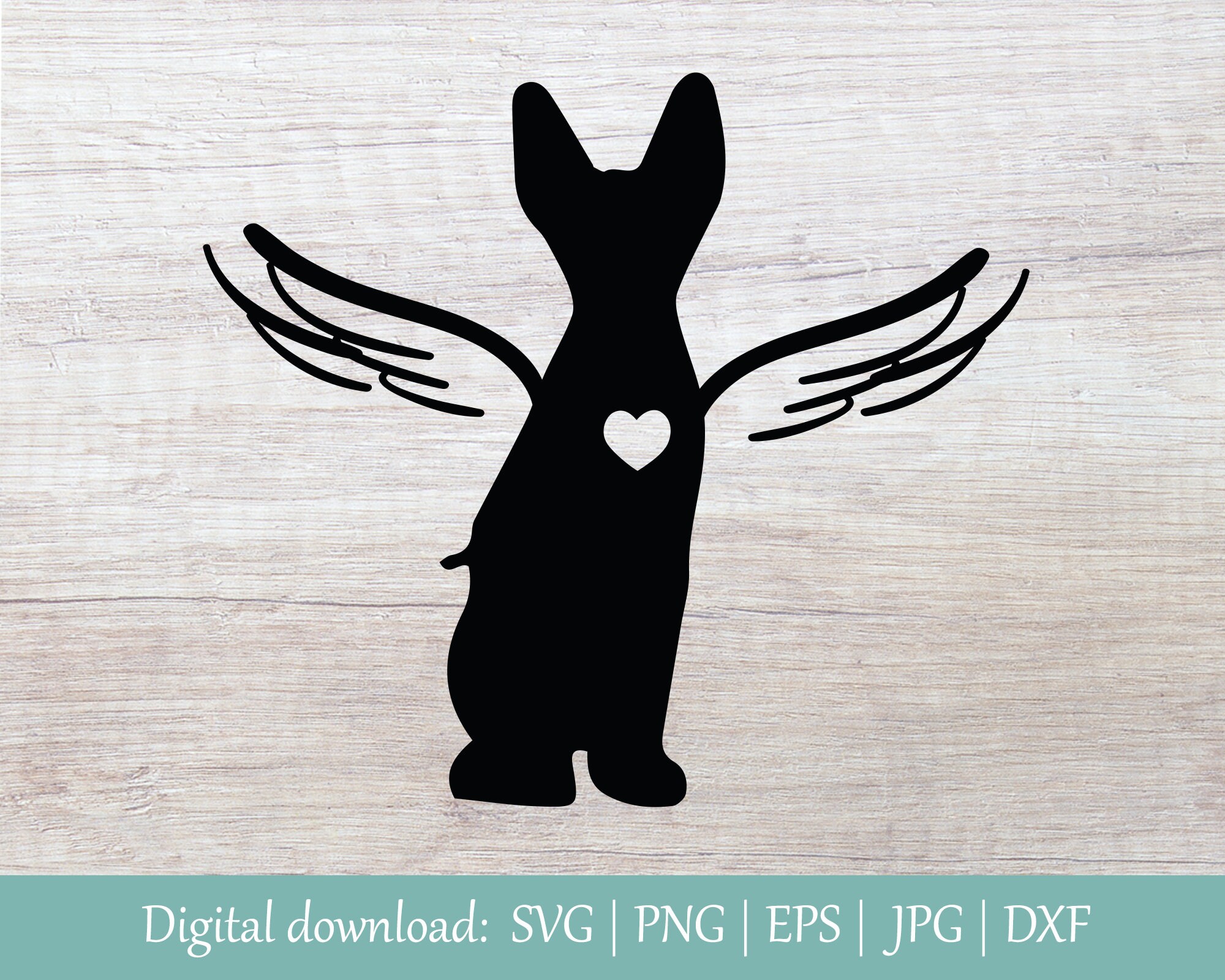 Sphynx Pet Cat Memorial SVG Angel Wings SVG Cat Loss Svg Cat Svg Pet