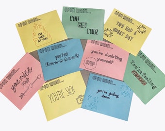 Open When Cards Etsy