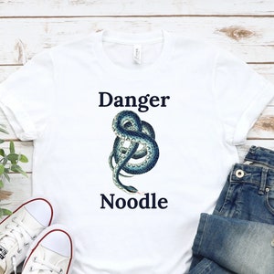 Danger Noodle Shirt, Snake T-shirt, Blue Snake Shirt, Snake Lover Shirt, Reptile Shirt, Funny Snake Shirt, Herpetology Tee, Nope Rope Shirt