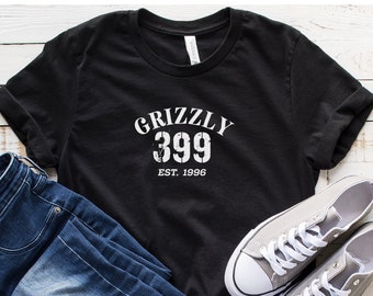 Grizzly 399 Est. 1996 Shirt, Grizzly 399 T-shirt, National Parks T-shirt, Grand Tetons Shirt, Grizzly Bear Shirt, Grizzly Bear 399 Tee