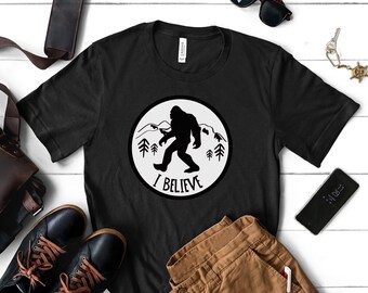 I Believe T-Shirt, Bigfoot T-shirt, Yeti T-shirt, Sasquatch t-shirt, Big Foot Tee, Hide & Seek Champion, Bigfoot shirt, Bigfoot tee