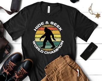HIde & Seek Champion t-shirt, Big Foot t-shirt, bigfoot shirt, Yeti t-shirt, Sasquatch t-shirt, Social Distancing Expert, Bigfoot t-shirt