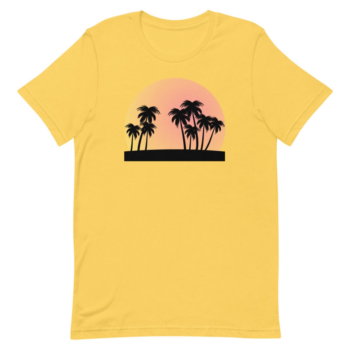 Sunset and palms T-shirt sunset shirt palm tree shirt | Etsy