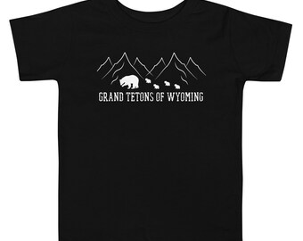 Toddler Grand Tetons 399 Shirt, Grand Tetons Shirt, Grizzly 399 Shirt, Grizzly Bear 399 T-Shirt, Grand Teton Mountains Shirt, 399 Bear Shirt