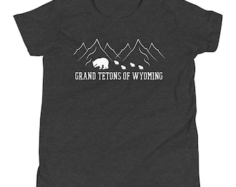 Youth Grand Tetons Shirt, Grand Tetons Shirt, Grizzly 399 Shirt, Grizzly Bear 399 T-Shirt, Grand Teton Mountains Shirt, 399 Bear Shirt