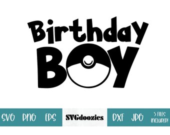 Download Pokemon Birthday Boy Svg Etsy