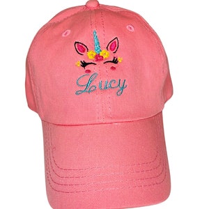 Unicorn Baseball Hat / Customized Kids Hat / Unicorns/ Personalized Unicorn Children’s Hat
