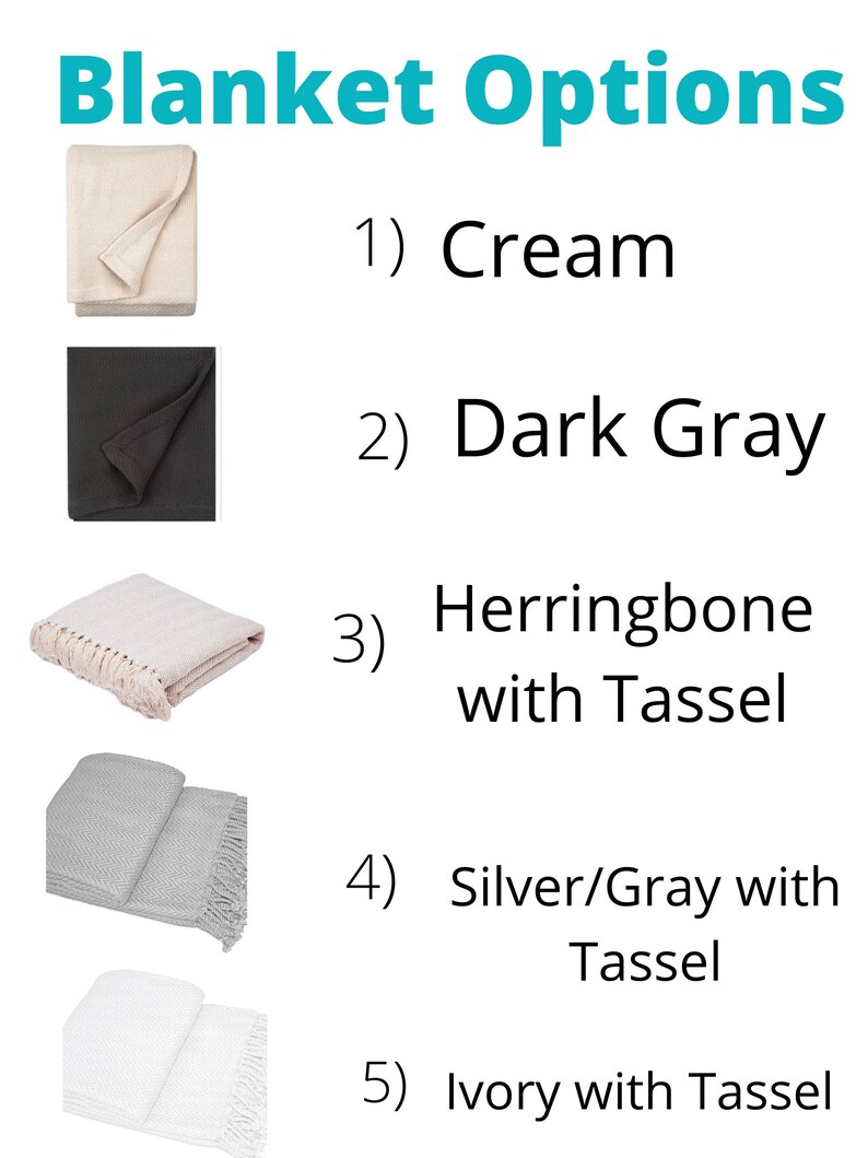 Personalized Family Throw Blanket/custom Embroidered Wedding Etsy