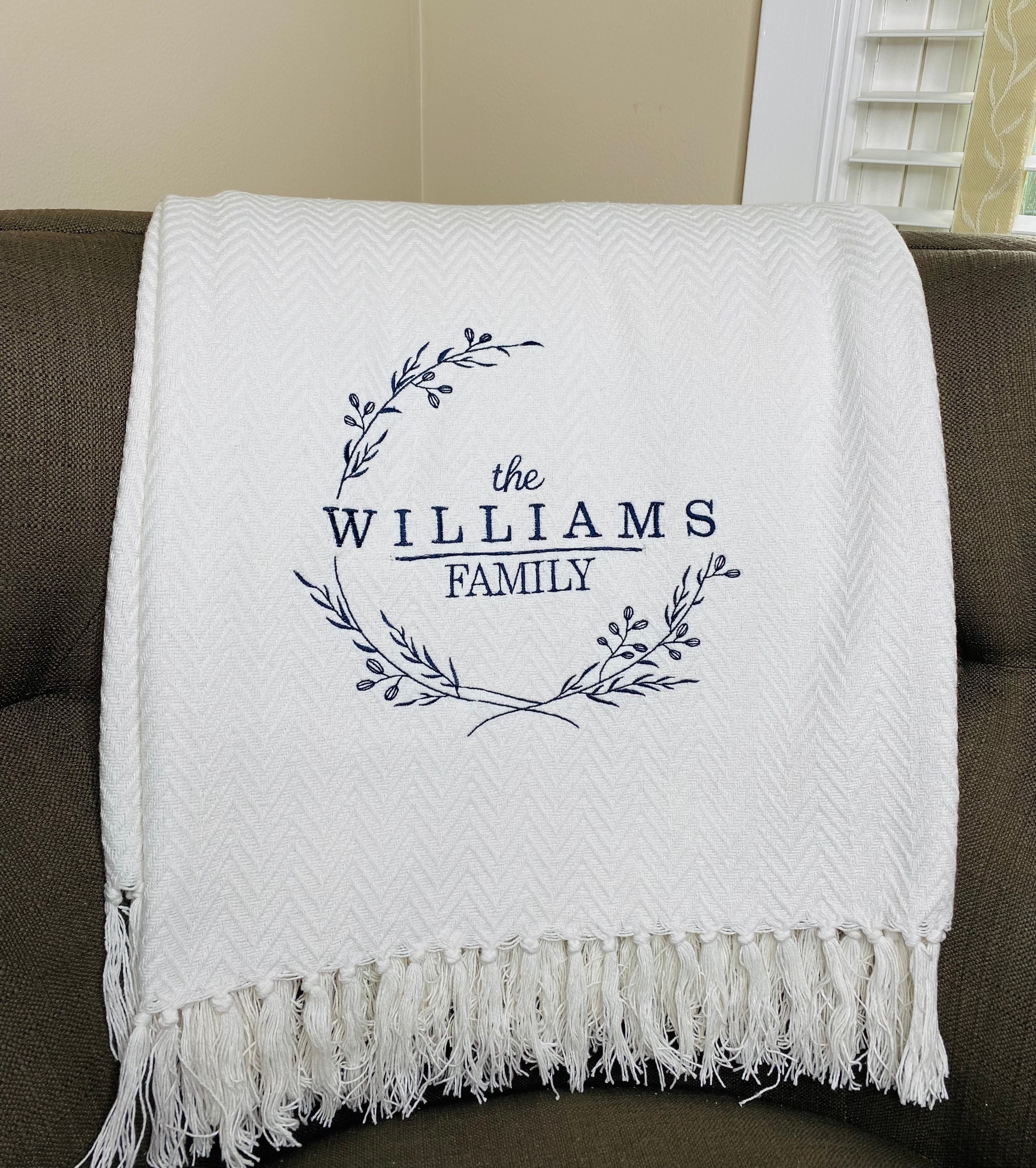Personalized Family Blanket/personalized Wedding Gift/last Etsy