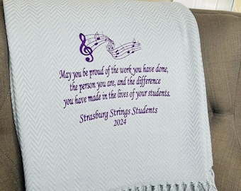 Music Teacher Appreciation Gift/Custom Gift for Teachers/Teacher Retirement Present/Choir/Strings/Band/Orchestra/Play/Musical Theater