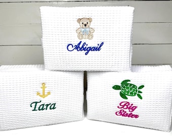 Greek Life Makeup Pouch/Bid Day Gift Idea/Sorority Travel Pouch/ Big Little Sorority Makeup Bag/ Custom Name Pouch/Embroidered Custom Gift
