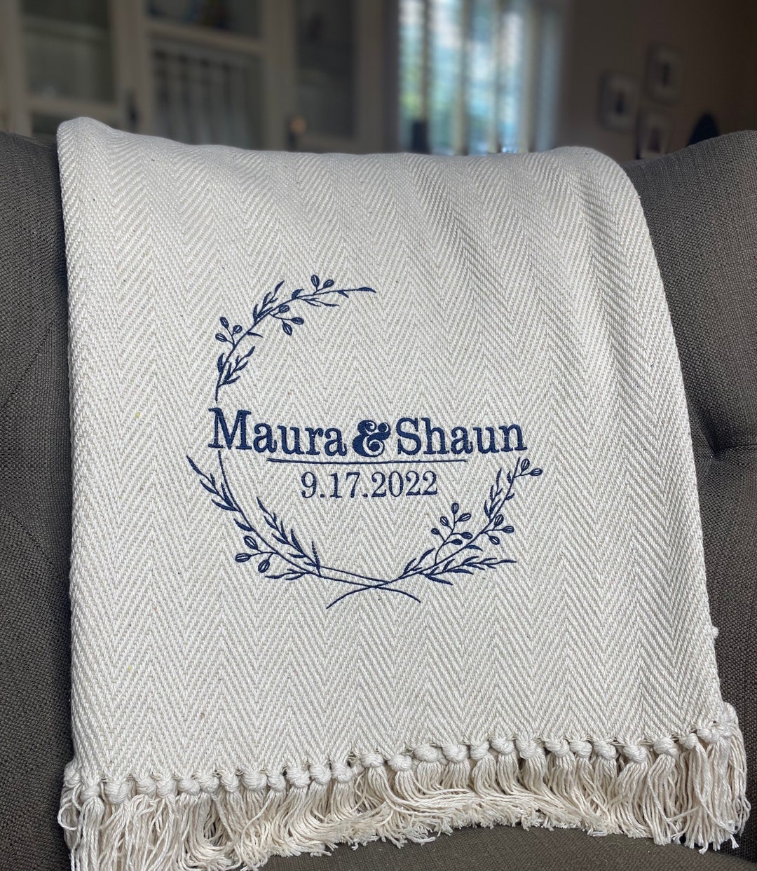 Personalized Wedding Gift/personalized Family Blanket/last Name Gift