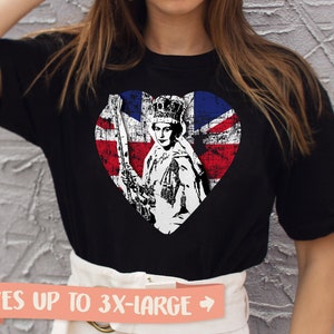 Queen Elizabeth Shirt Prince Charles Shirt, King Charles Shirt, Union Jack Shirt Platinum Jubilee Shirt God Save The King Elizabeth II Shirt