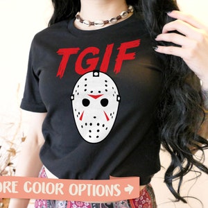 Friday the 13th Shirt Funny Halloween Shirt • Friday Jason Tshirt • Voorhees Shirt • Halloween Party Shirt Costume Shirt (HAL-01)