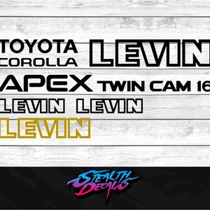 AE86 LEVIN Full decal kit