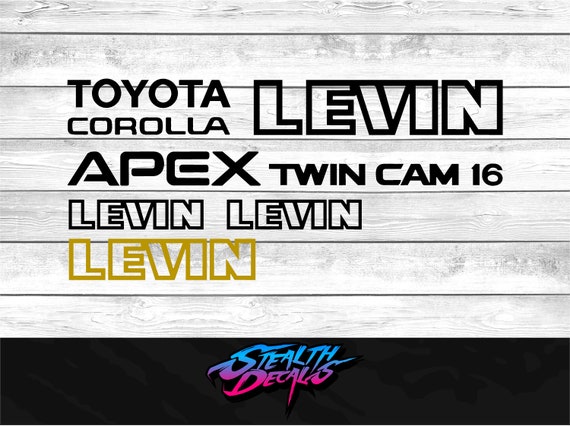 thumbnail image 2 of Toyota AE86 Trueno Levin GT APEX Decal Sticker – OEM Style, JDM Heritage 2 of 5