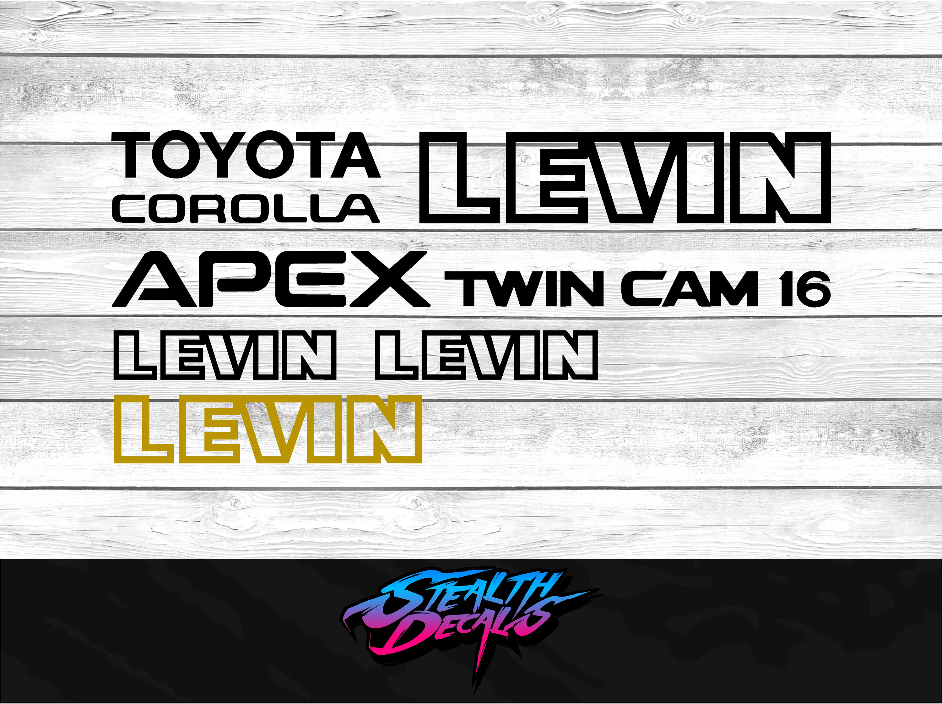 AE86 LEVIN Full Decal Kit - Etsy