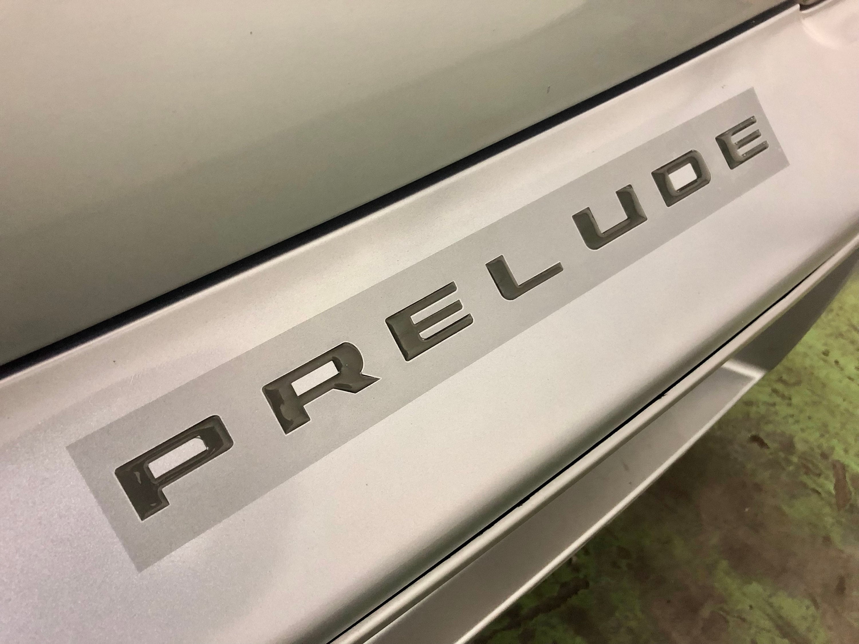 Honda Prelude Rear Bumper Emblem Badge Sticker Set 3D Resin 