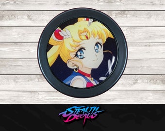 Botón de bocina estilo Sailor Moon para volante de repuesto (JDM)