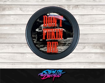 Botón de bocina JDM "No te mueras" para volante no original