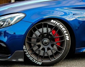 TEXTO PERSONALIZADO Plantilla de neumáticos/pegatinas x4 Bombardeo de neumáticos Rwb Raul Welt